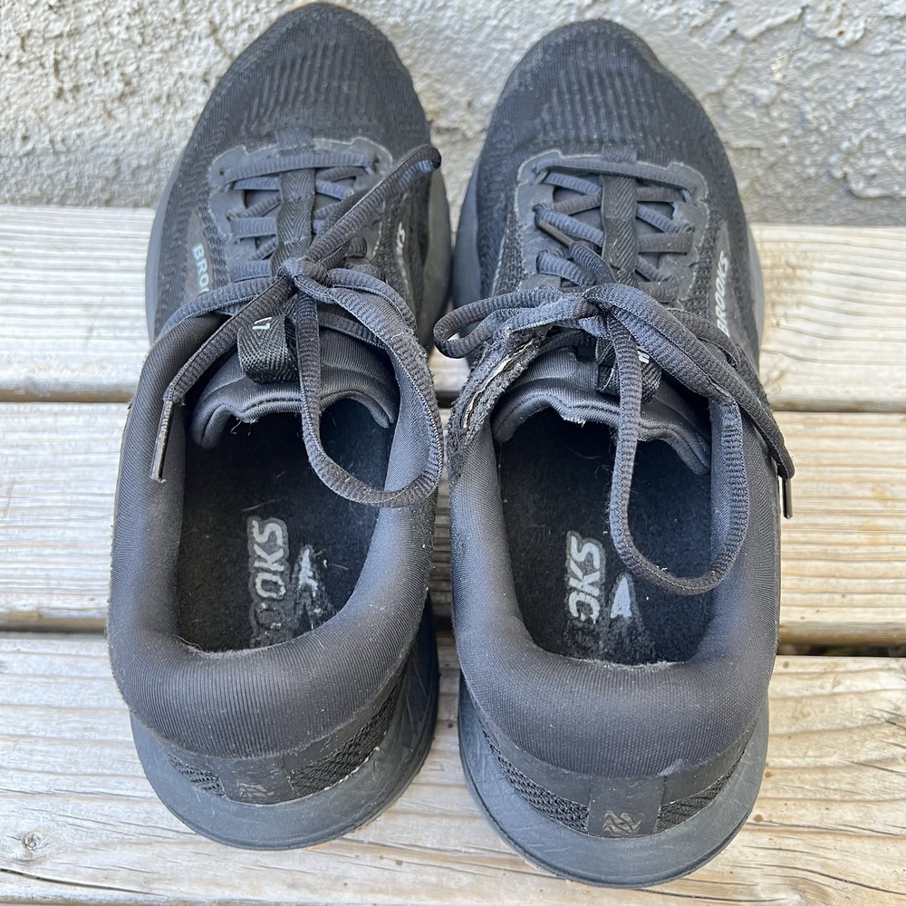 Brooks Shoes Men Size 12.5 Revel 7 Athletic Running Sneakers Black Gum Low Top - Picture 8 of 14